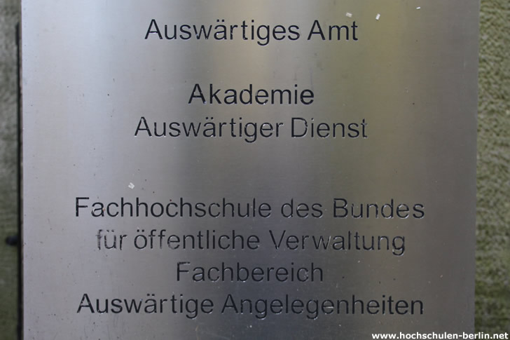 Fachhochschule des Bundes - Akademie Auswärtiger Dienst